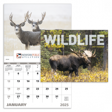 Wildlife Portraits Wall Calendar - Stapled